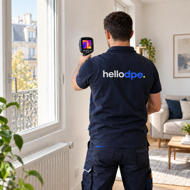 Agent immobilier au bureau